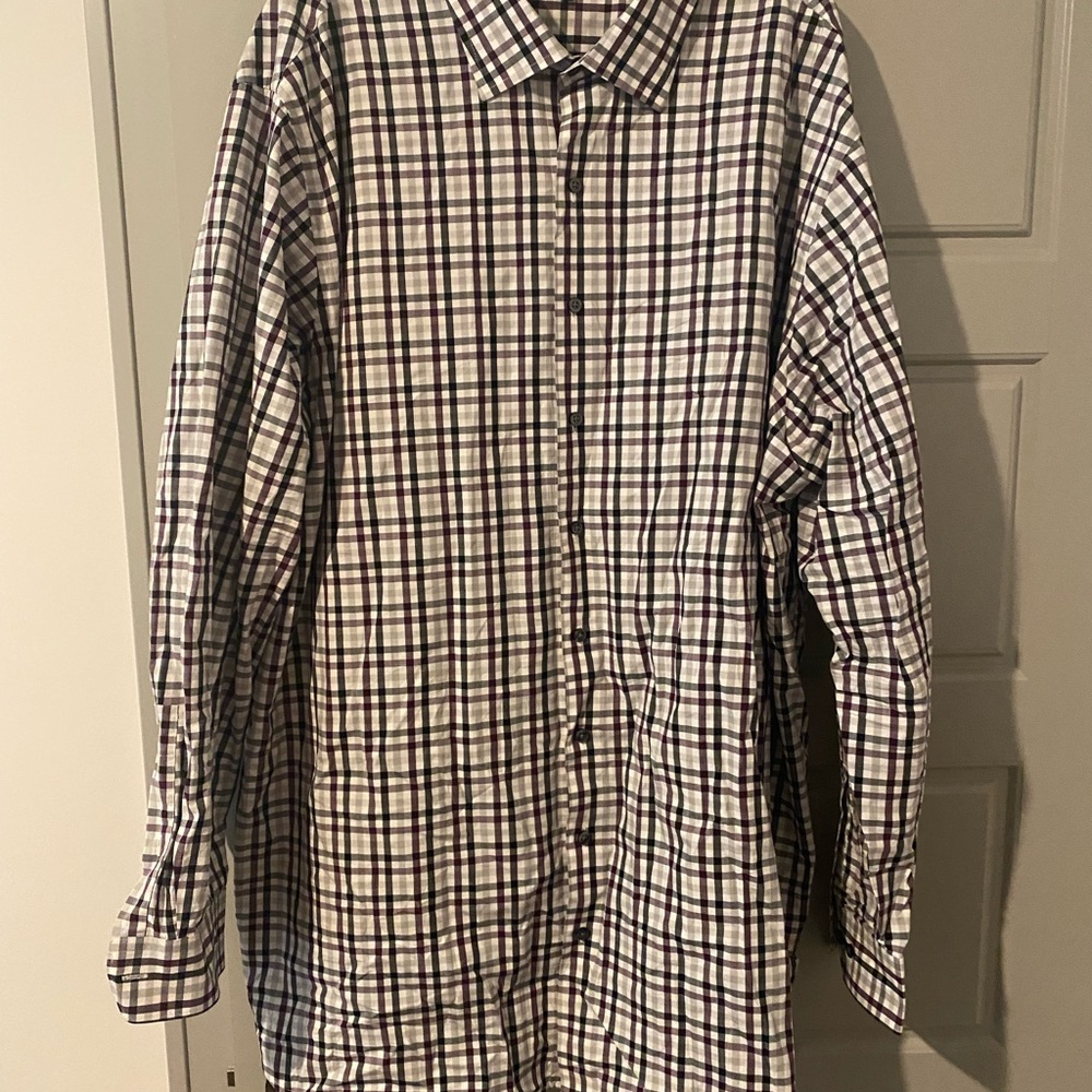 Synergy DXL brand Long-Sleeve Dress Shirt Worn Once! 3XLT